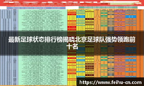 最新足球状态排行榜揭晓北京足球队强势领跑前十名
